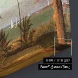Florida Scene by Albert Bierstadt - canvas surface and wrapped edge detail