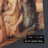 Floris Frans Banquet of the Gods - canvas surface and wrapped edge detail