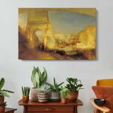 Forum Romanum, for Mr Soane’s Museum by Joseph Mallord William Turner - single-panel canvas displayed above a console table