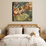 Four Dancers (ca. 1899) painting in high resolution by EDGAR DEGAS — room mockup view 17