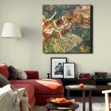 Four Dancers (ca. 1899) painting in high resolution by EDGAR DEGAS — room mockup view 22