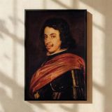 Francisco II d'Este - Velazquez Spanish Noble with Armor and Gaze canvas wall art - Image 2