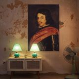 Francisco II d'Este - Velazquez Spanish Noble with Armor and Gaze canvas wall art - Image 5