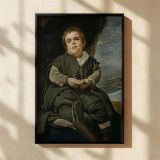 Francisco Lezcano - Velazquez Portrait of Royal Court Jester canvas wall art - Image 3