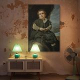 Francisco Lezcano - Velazquez Portrait of Royal Court Jester canvas wall art - Image 5