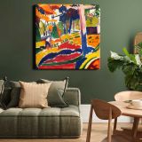 Garden (ca.1915) painting in high resolution by Henry Lyman Sayen — room mockup view 15