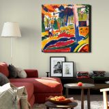 Garden (ca.1915) painting in high resolution by Henry Lyman Sayen — room mockup view 22