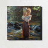 Girl at the Stream by Daniel Gerhartz — room mockup view 1