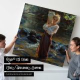 Girl at the Stream by Daniel Gerhartz — room mockup view 4