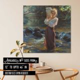 Girl at the Stream by Daniel Gerhartz — room mockup view 6