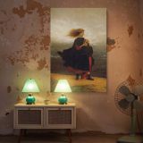 Girl I Left Behind by Eastman Johnson - Windy Shore and Blue Cape Scene canvas wall art - Image 5