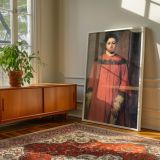 Girl in Red by Edgar Degas - Muted Expression with Drapery and Light canvas wall art - Image 6