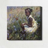 Girl in Wildflowers by Daniel Gerhartz — room mockup view 1