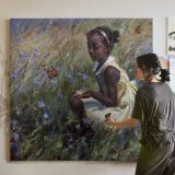 Girl in Wildflowers by Daniel Gerhartz — room mockup view 3