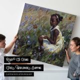 Girl in Wildflowers by Daniel Gerhartz — room mockup view 4