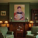 Girl with a Fan - Pierre-Auguste Renoir Soft Colors with Delicate Face canvas wall art - Image 4