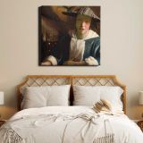 Girl with a Flute (ca. 1665–1675) attributed by Johannes VERMEER — room mockup view 17