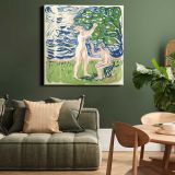 Girls Picking Apples (1915) by Edvard Munch — room mockup view 15