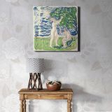 Girls Picking Apples (1915) by Edvard Munch — room mockup view 1