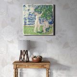 Girls Picking Apples (1915) by  Edvard Munch — room mockup view 1