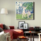 Girls Picking Apples (1915) by  Edvard Munch — room mockup view 22