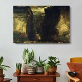 Gordale Scar - single-panel canvas displayed above a console table