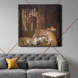 Group of Whelps Bred between a Lion and a Tigress (1825) painting Jacques–Laurent Agasse — room mockup view 21