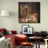 Group of Whelps Bred between a Lion and a Tigress (1825) painting Jacques–Laurent Agasse — room mockup view 22