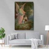 Guardian Angel and Children - 1914 Spiritual Scene Print - Image 5