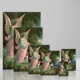 Guardian Angel - Children by Cliff Spiritual Protection Scene canvas wall art - Image 4