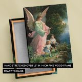 Guardian Angel - Children by Cliff Spiritual Protection Scene canvas wall art - Image 6