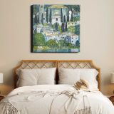 Gustav Klimt Kirche in Cassone (1913) — room mockup view 17