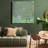 Gustav Klimt Rosebushes under the Trees (1905) — room mockup view 15