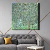 Gustav Klimt Rosebushes under the Trees (1905) — room mockup view 21