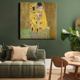 Gustav Klimt The Kiss (1907–1908) — room mockup view 15