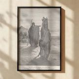 Hagar and Ishmael Sent Away - Desert Exile by Gustave Dore canvas wall art - Image 2