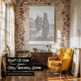 Hagar and Ishmael Sent Away - Desert Exile by Gustave Dore canvas wall art - Image 3
