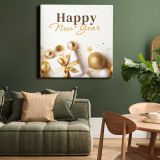 Happy New Year Instagram post template — alternate room view