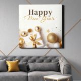Happy New Year Instagram post template — alternate room view