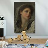 Head of a Young Woman - Elegant Neoclassical Portrait By Jean-Baptiste Greuze canvas wall art - Image 2