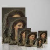 Head of a Young Woman - Elegant Neoclassical Portrait By Jean-Baptiste Greuze canvas wall art - Image 4