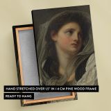 Head of a Young Woman - Elegant Neoclassical Portrait By Jean-Baptiste Greuze canvas wall art - Image 6