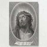 Head of Christ - Crowned with Thorns Religious Drawing By Guido Reni (after) canvas wall art - Image 7