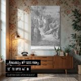 Heals the Epileptic - Demoniac Miracle by Gustave Dore canvas wall art