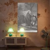 Heals the Possessed Man - Gospel Miracle Scene by Gustave Dore canvas wall art - Image 5