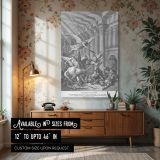 Heliodorus Struck in Temple - Gustave Dore Angelic Judgment Scene canvas wall art