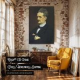 Henri Rochefort by Edouard Manet - Dark Suit, Crossed Arms, and Intense Gaze canvas wall art - Image 3
