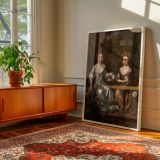Henrietta and Mary Hyde - Sisters in Silk by Willem Wissing canvas wall art - Image 7