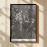 Herod's Daughter with John's Head - Martyrdom by Gustave Dore canvas wall art - Image 2