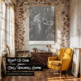 Herod's Daughter with John's Head - Martyrdom by Gustave Dore canvas wall art - Image 3
